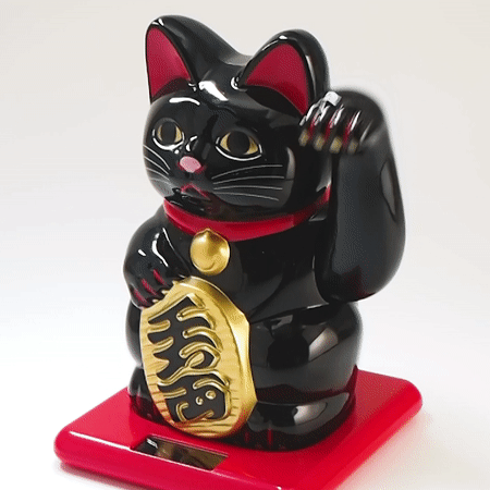 Solar-Powered Lucky Cat