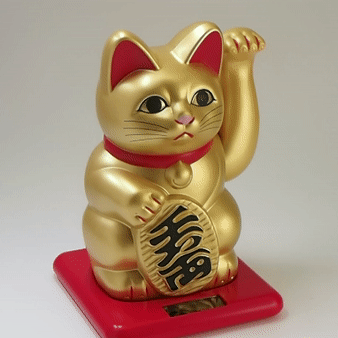 Solar-Powered Lucky Cat