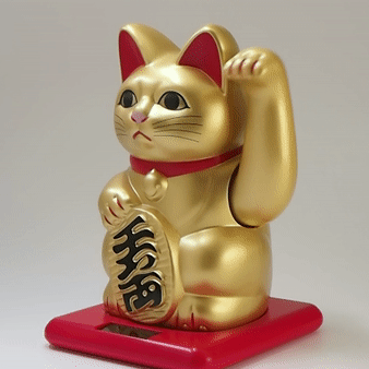 Solar-Powered Lucky Cat